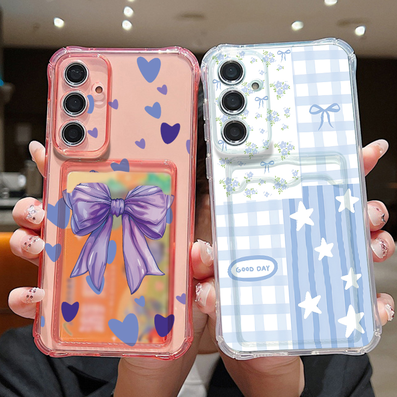 Samsung Galaxy S25 - เคสโทรศัพท์แบบมีช่องใส่การ์ด สำหรับ Samsung Galaxy S26 S25