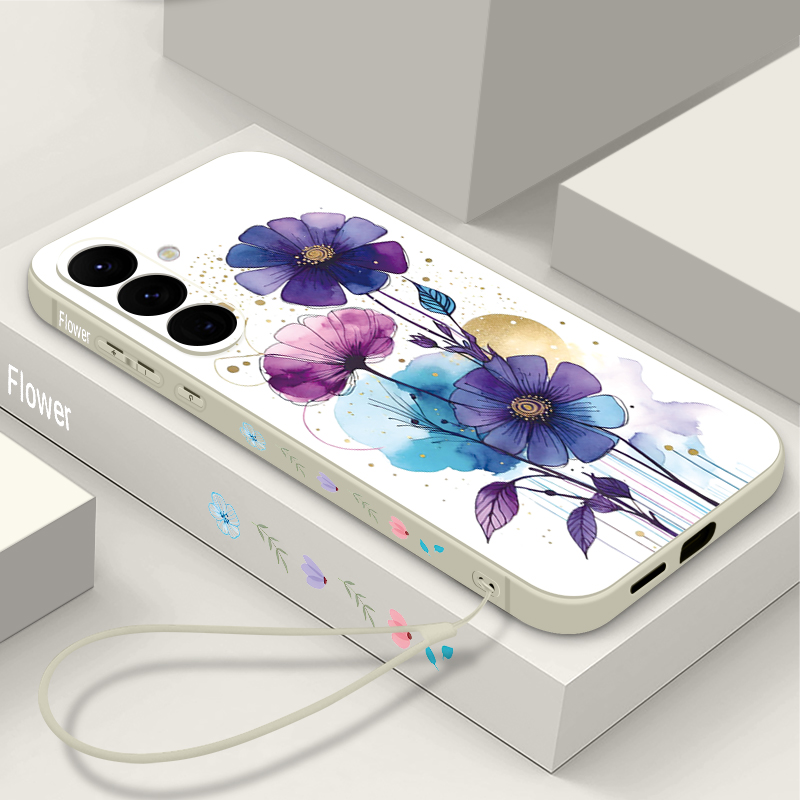 Samsung Galaxy A55 - เคสโทรศัพท์ลายดอกไม้สุดสร้างสรรค์ สำหรับ Samsung Galaxy A57 A17