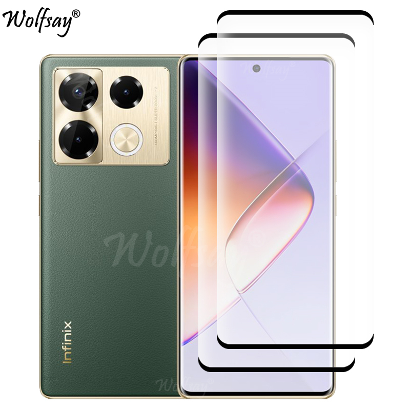 Curved Edge Screen - ขอบโค้งกระจกนิรภัยสําหรับ Infinix Note 40 Pro ป้องกันหน้าจอ