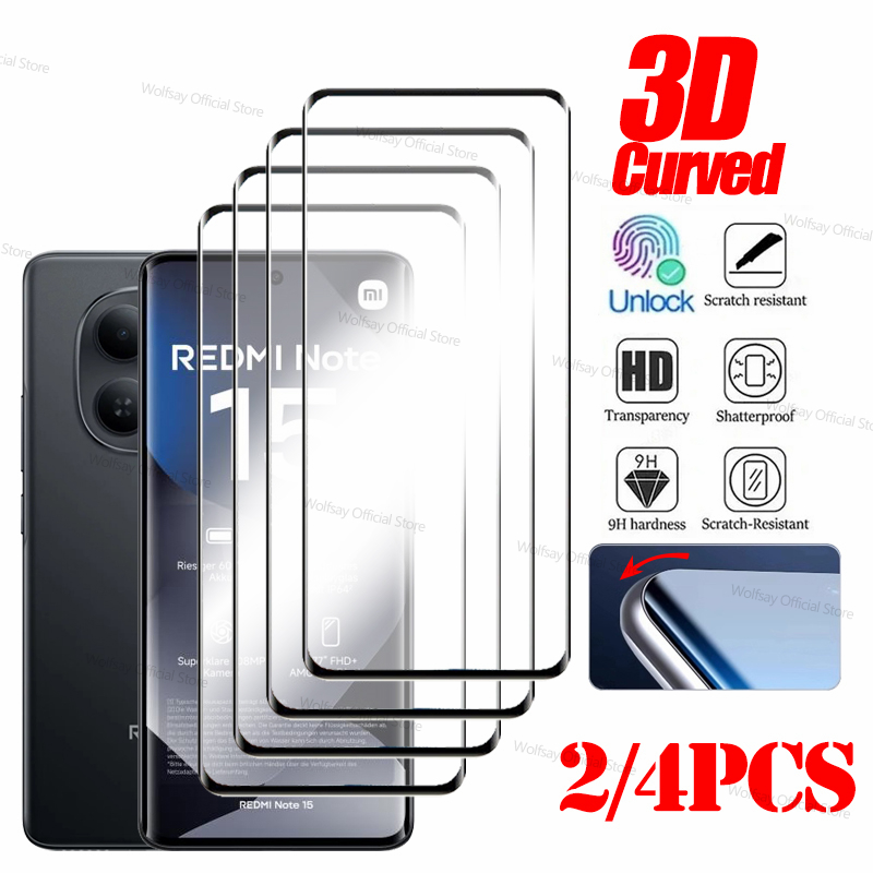 Curved Edge Screen - 2/4 ชิ้น ฟิล์มกระจกนิรภัย 3 มิติ ขอบโค้ง