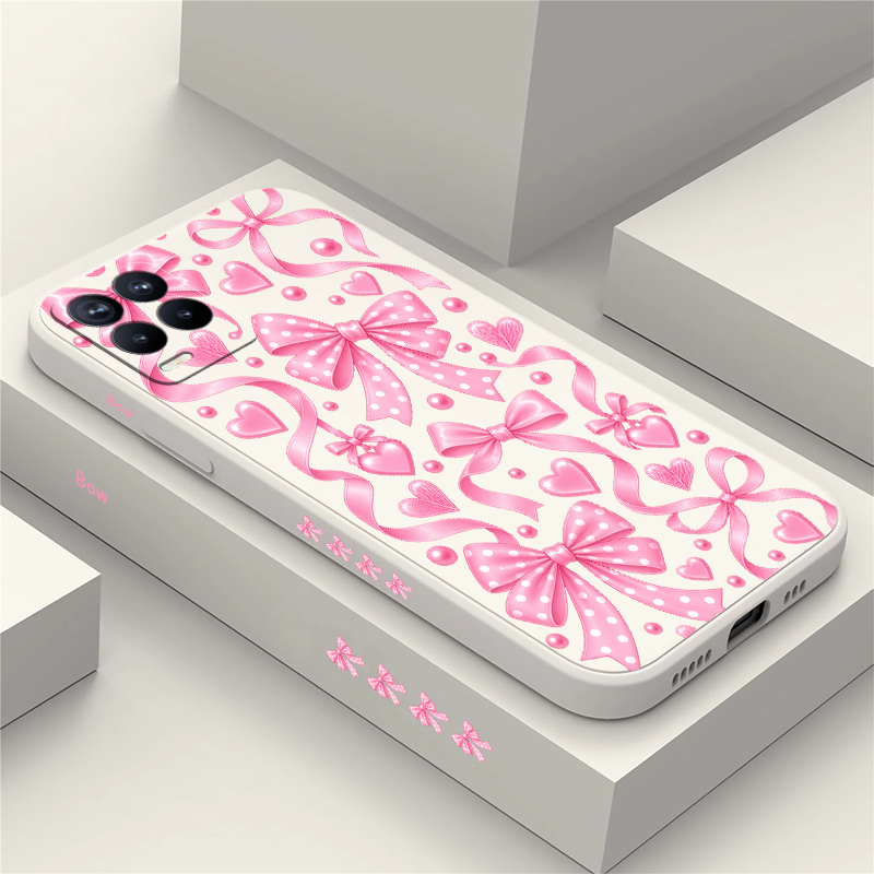 เคสลายโบว์สีชมพู สำหรับ OPPO R - Realme Note 50 บทวิจารณ์และราคา