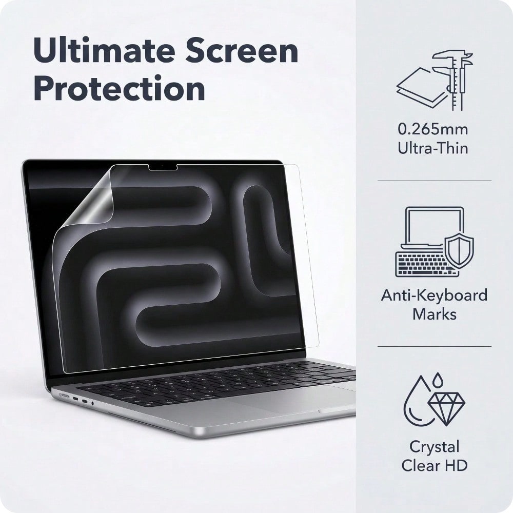 แพ็ค 5 ชิ้นสำหรับ MacBook Pro  - Matte Anti Glare Screen บทวิจารณ์และราคา