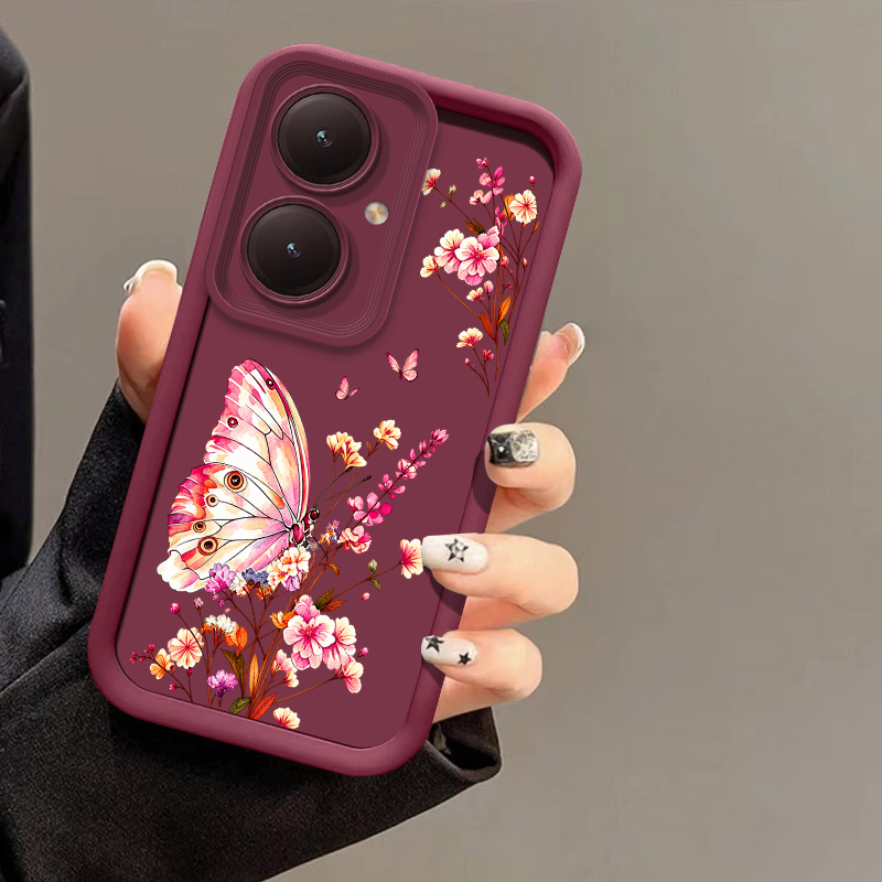 เคสโทรศัพท์ลายผีเสื้อและดอกไม้ - Vivo Y28 บทวิจารณ์และราคา