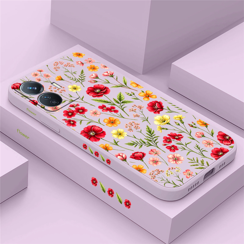 เคสโทรศัพท์ลายดอกไม้หลากสี สำห - Vivo Y28 บทวิจารณ์และราคา