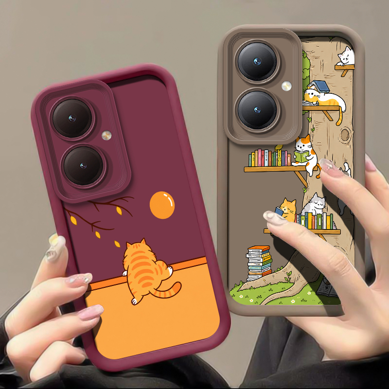 เคสโทรศัพท์ลายแมวน่ารักสีสันสด - Vivo Y28 บทวิจารณ์และราคา