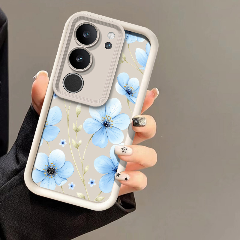 เคสโทรศัพท์ลายดอกไม้สีน้ำสีฟ้า - Vivo X200 บทวิจารณ์และราคา