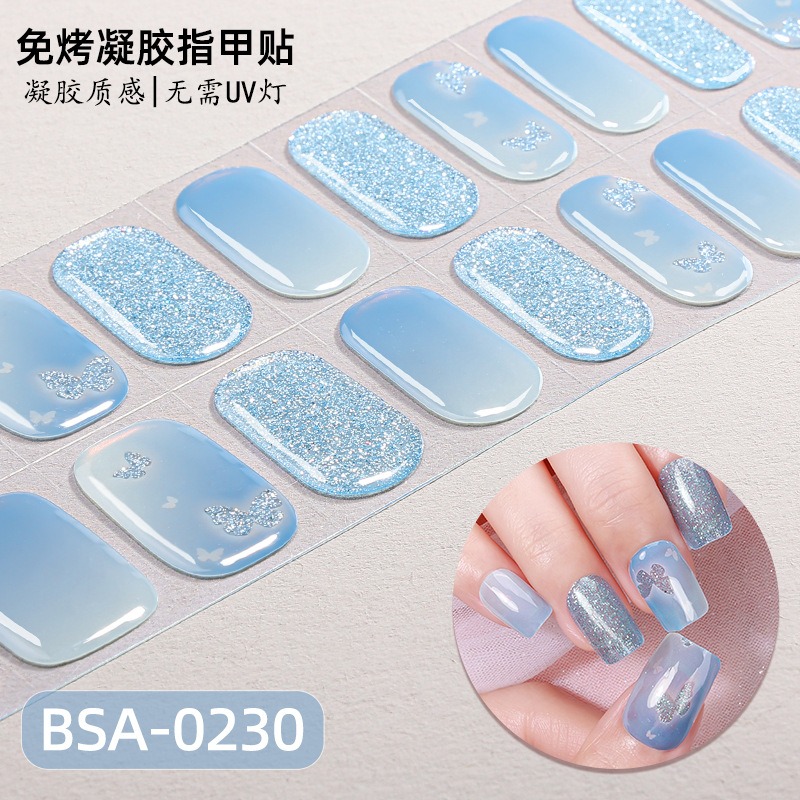 ไม่มีหลอด UV เจลเล็บกึ่งสำเร็จ - Full Cover Adhesive บทวิจารณ์และราคา